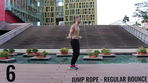 10 Minutes jump rope workout. best cardio