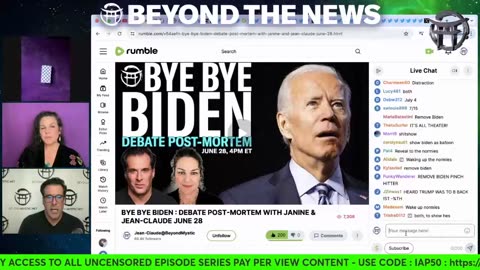 6.28.24 BYE BYE BIDEN - DEBATE POST-MORTEM WITH JANINE & JEAN-CLAUDE JUNE 28