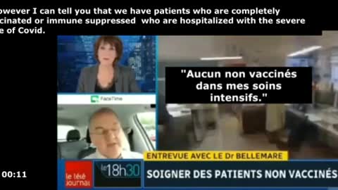 (Fran-Eng) Montreal: "No non-vax at intensive care _ Pas de non-vaccinés aux soins intensifs."