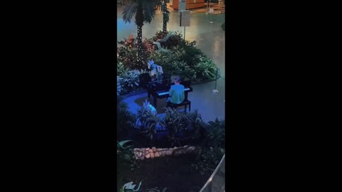 US Healthcare Worker Captures Colleague's Stunning Piano Performance In Hospital Atrium