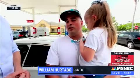 Florida Hispanic Voter at Gas Station Leaves MSNBC in Stunned Silence Live on Ai