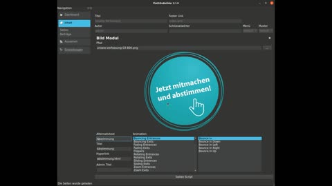 FlatSiteBuilder - Wie man eine Webseite bearbeitet