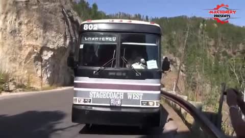 Insane Bus VS Dangerous Roads! incredible skills to drive buses