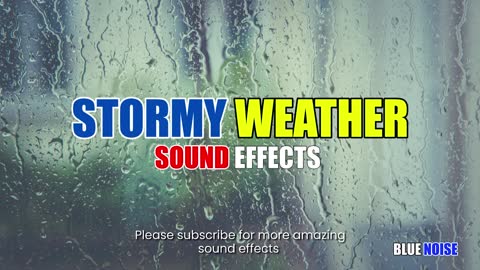 Stormy weather city ambience sound effect