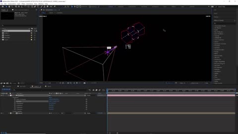 6 - 3D графика и 3D слои в AE - 2. Создание VJ-loop. Анимация камеры