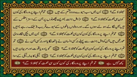 QURAN PARA 27 JUST/ONLY URDU TRANSLATION WITH TEXT (FATEH MUHAMMAD JALANDRI)