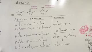 Ester reactions