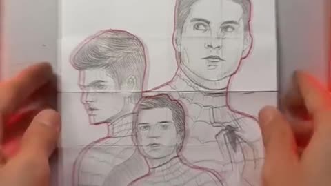 Spider man in four paper