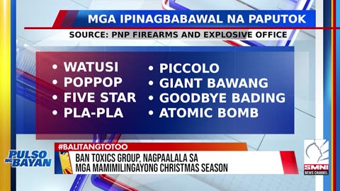 Ban toxics group, nagpaalala sa mga mamimili ngayong christmas season