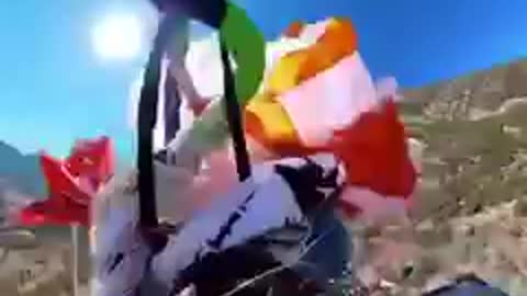 Paragliding accident with reserve parachute launch - crash