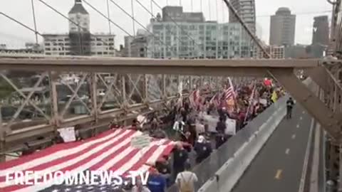 Oct 25 New York March for Freedom and against the Vax passport etc