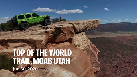 Esmeralda completing Top Of The World Trail at Moab, Utah