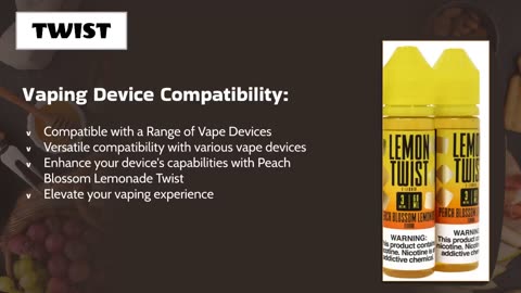 Peach Blossom Lemonade Twist E-Liquid - A Refreshing Vaping