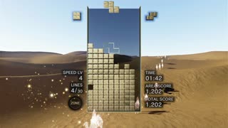 Tetris Effect Connected - Journey Mode Area 3 - Beginner