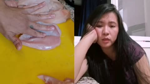 The gorgeous Pinay in Romania react on chicken breast - Part 4