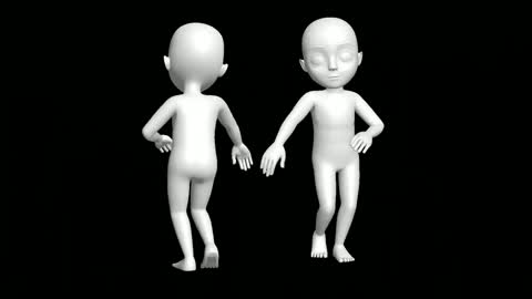 Dancing Babies. Babies 3D animation