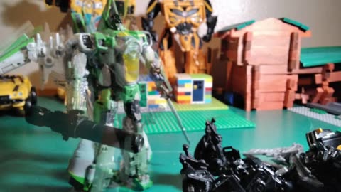 Ironhide versus thrust stop motion