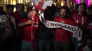 World Cup: Football fans cheer on England as team arrives in Qatar