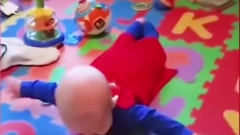 A SUPER HERO BABY ACT SUPER MAN.mp4