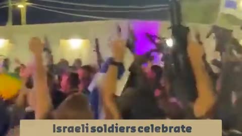 So the Israeli military decided to organize a party on the border with Gaza