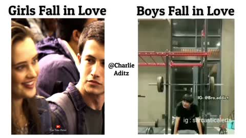 Girls Fall In Love Vs Boys Fall In Love !! Memes #viralmemes #meme