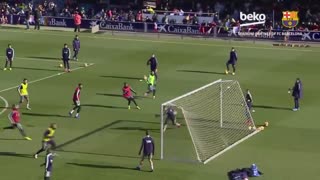 El golazo de Messi en los entrenamientos que está dando la vuelta al mundo