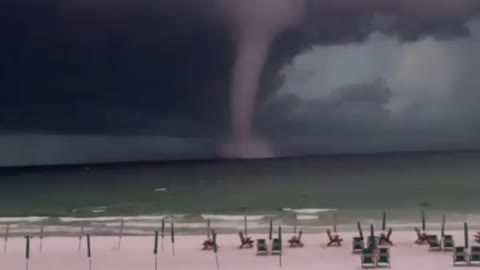 Terrifying waterspouts were spotted off the coast of Florida