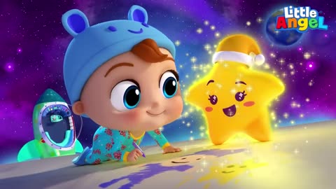 Twinkle Twinkle Little Star, Little angel song kids cartoon.