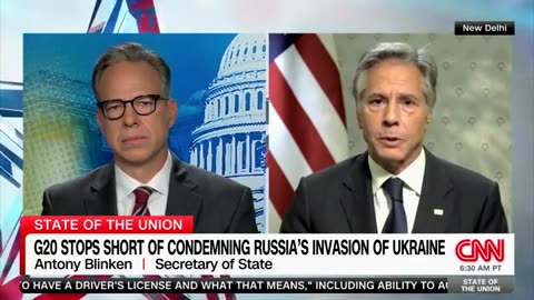 CNN's Tapper Presses Blinken Over G-20 Letter