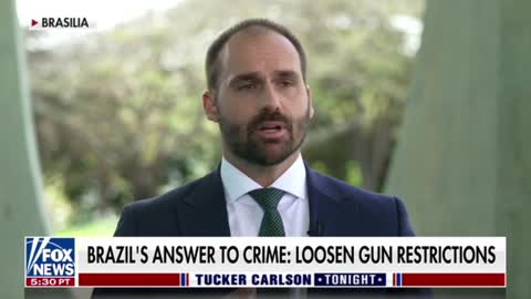 Eduardo Bolsonaro talks about what happened after gun restrictions in Brazil were loosened