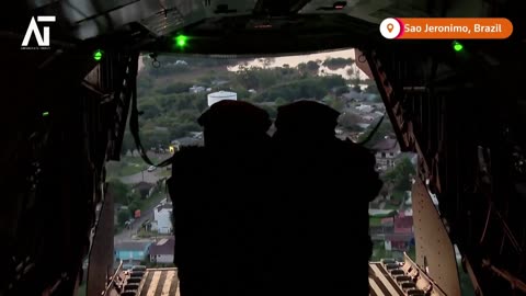 Emergency Aid Drops Brazilian Air Force Rescues Flood Hit Sao Jeronimo | Amaravati Today