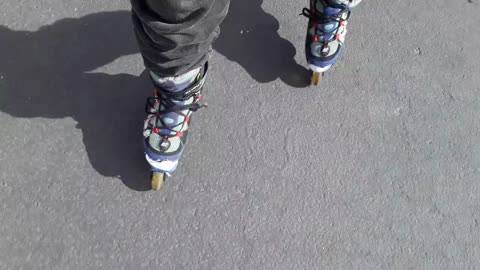 New Inline skate with toes cut out to fit