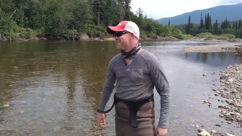 Fly fishing Arctic Grayling