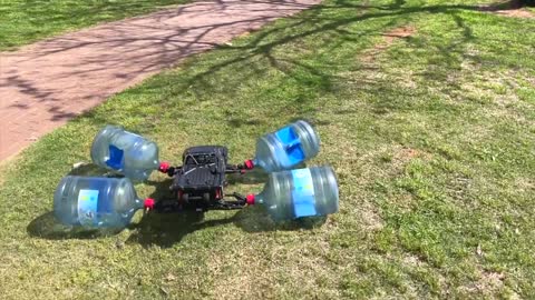 Rc Car With Water Jugs As Wheels - part 2