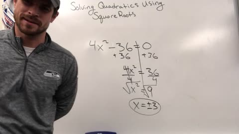 Solving Quadratic Equations Using Square Roots