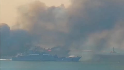 In Berdiansk, a large landing ship of the occupiers was destroyed.