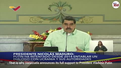 Venezuelan president Maduro voices support for Russian move on Ukraine- News 360 Tv