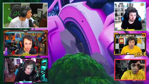 INCREÍBLE REACCIÓN DE MIKECRACK, RUBIUS, GREFG, WILLY, FERNAN Y RAPTOR AL *EVENTO FINAL* DE FORTNITE