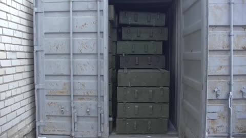 Russian army seized a large warehouse of rocket and artillery weapons