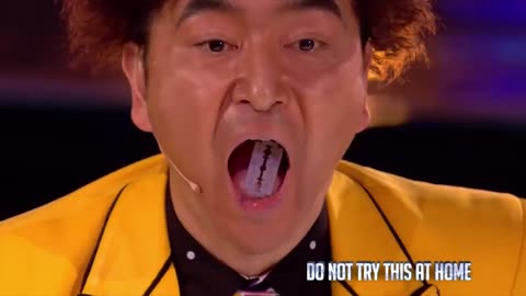 Crazy Magician Likes To Eat RAZOR BLADES! | Magic show on Got Talent