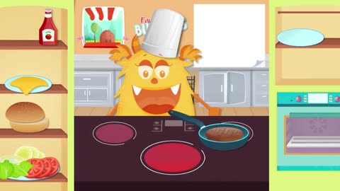 Cooking for children - Learn to cook a healthy hamburger with Cooking Land