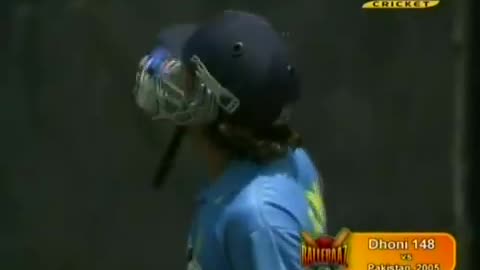 Dhoni 148(123) 1st International ODI India vs Pakistan 2005