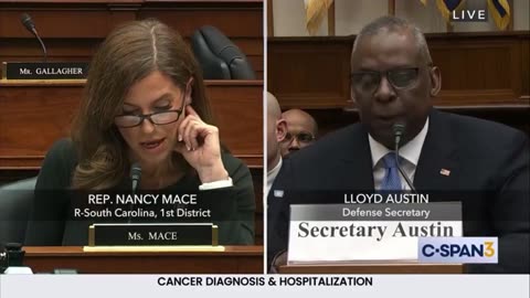 Rep Nancy Mace questions SOD Lloyd Austin