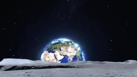 How earth looks from Moon