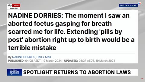 An horrific abortion experienced by pro-choce Nadine Dorris! 21-03-24