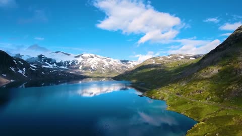 Beautiful landscapes to the sound of piano music to relax and calm your mind 1080p