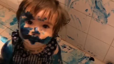 Troublesome Toddlers Make a Mess with Paint