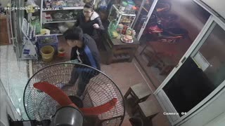 Unsuspecting Shopper Walks into Glass Door