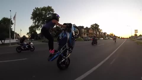 wonderful balance of bike while jumping.