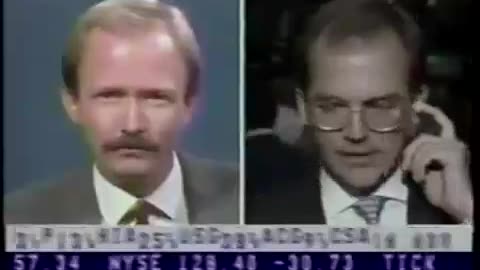 October 19, 1987 - FNN (Now CNBC) on "Black Monday" in the Stock Market